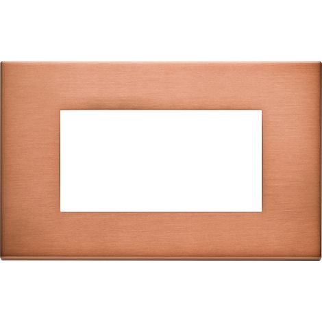 VIMAR - 22654.86 Placca 4M rame spazzolato