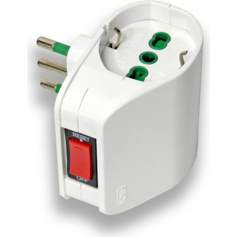 Adattatore Doppio Tripla 2 Posti Riduttore Con Interruttorte Sicurezza Fme (1/3)