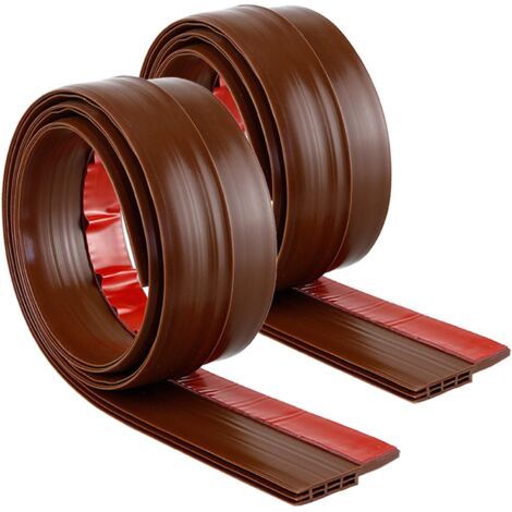 Bas de Porte - Joint Porte Autocollant sous Porte Coupe-bise, Anti-Bruit, Anti-Bug (Marron 2 Packs) (1/5)