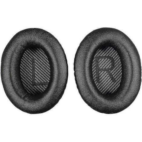 Coussinets d'oreille de rechange pour casques Bose QuietComfort QC-15, QC-25 et QC-35, compatibles avec les casques des séries Ae2, Ae2i et Ae2w (noirs) (1/4)