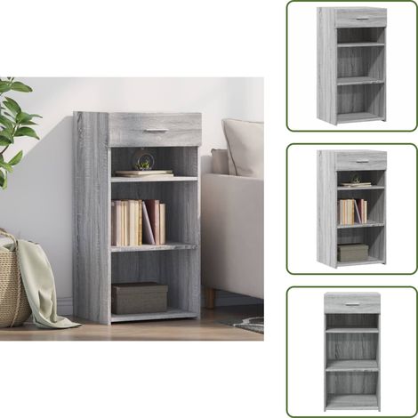 Sideboard Grau Sonoma 45x42,5x93 cm Holzwerkstoff - Sideboard - Wohnzimmermöbel - Holzmöbel - Grau - Modernes Sofa (1/5)