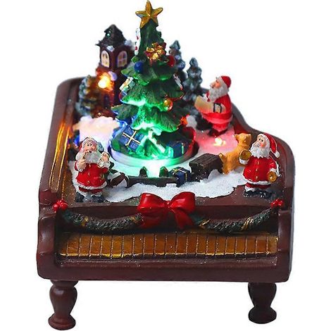 Dynamische Rotation, weihnachtliches Hausdorf, Schneefluss-Themen-LED-Beleuchtung