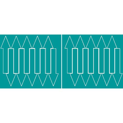 Adesivi a forma di freccia, 15x4 cm, 20 pezzi, turchesi, lucidi.