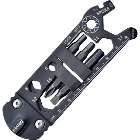 1 Kit Outil Multifonction Vélo, Clés Allen et Rayons, Acier Inoxydable, Tournevis Magnétique, Cyclisme Extérieur (1/5)