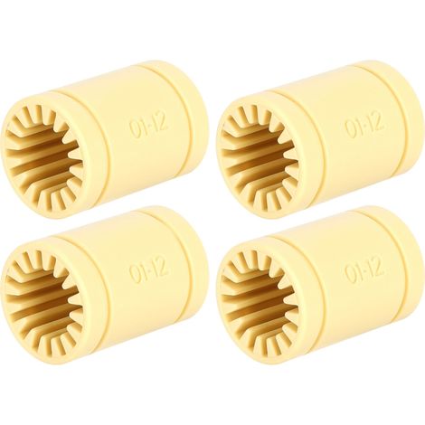 Rodamientos de bolas de plástico amarillo LM12UU, guías lineales de polímero sólido para impresoras 3D RepRap Mendel RJMP-01-12 (1/5)