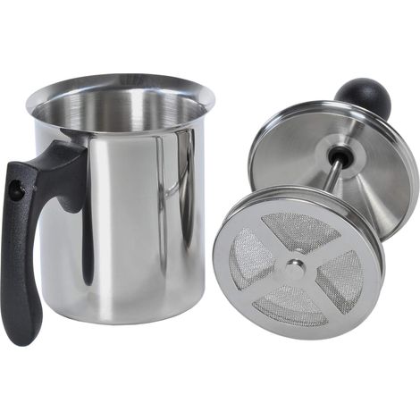 Milchaufschäumer, Doppelfilter, Edelstahl 18/10, 3 Tassen, 40 cl (1/5)