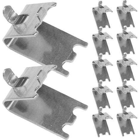 12pièces Clips Support Étageres Congélateur Acier Inoxydable Renforcé Crochets Fixation pour Réfrigérateur et Congélateur Installation Facile (1/5)