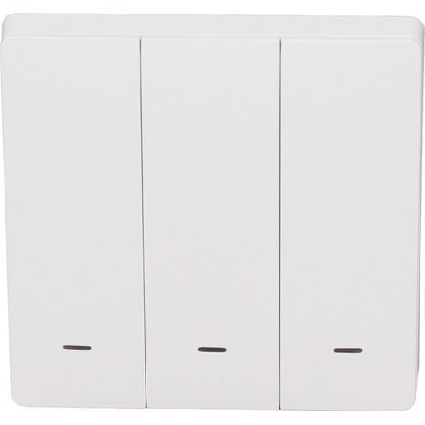 Interrupteur mural sans fil WiFi 100-250V contrôle à distance via application programmation horaire pour ZigBee 3 boutons ABS 1000W (1/5)