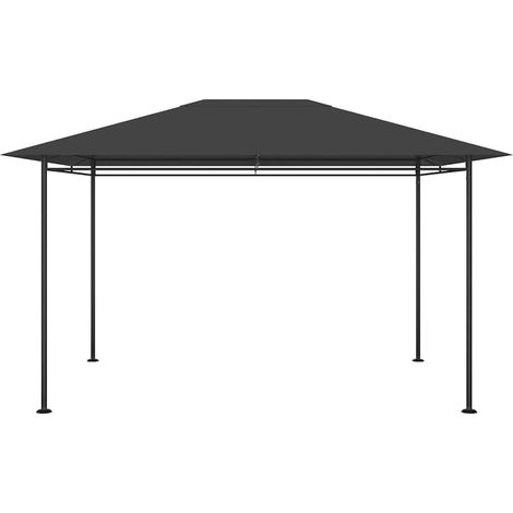 vidaXL Cenador gris antracita 384x281x270 cm 180 g/m² (1/2)