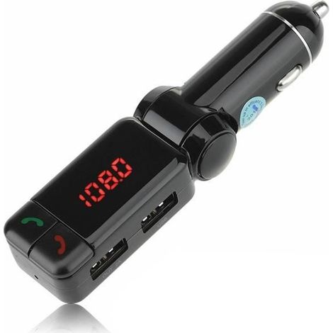 Kit mains libres pour voiture 4 en 1 avec émetteur FM, modulateur, chargeur et lecteur de musique (1/4)