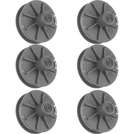Cutting Line Spool, 6 Pieces Spool for Turbo Trimmer 5307-20 Cord 6m Replacement Lawn Trimmer Spool for Gardena (1/4)
