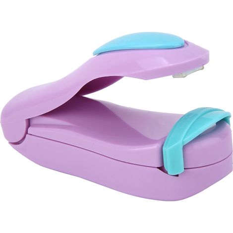 Pinces à sacs portables, mini machine de thermoscellage électrique à impulsion (violette) (1/5)