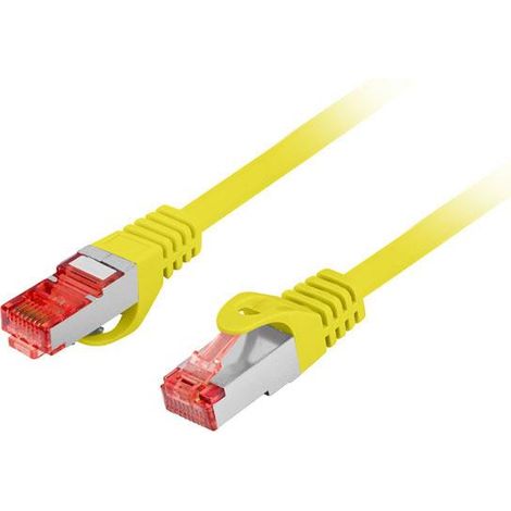 Câble de brassage Lanberg S/FTP cat.6 3m LSZH CU Fluke jaune (1/3)