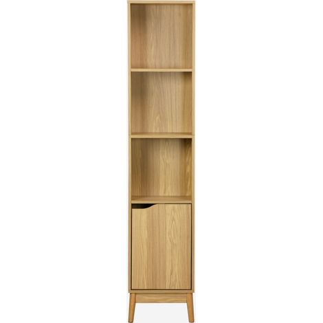Columna de almacenamiento para baño vintage, 3 estantes