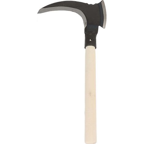Faucille à désherber, faucille double en acier à haute teneur en manganèse, outil de jardinage manuel polyvalent de 30 cm. (1/5)