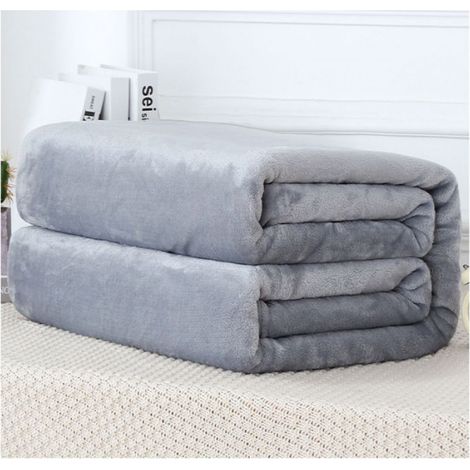 Couverture Fausse Fourrure - Flanelle De Corail Polyester 70x100 cm - Pour Canapé Lit Chaise Animal De Compagnie - 1 Pièce (1/3)