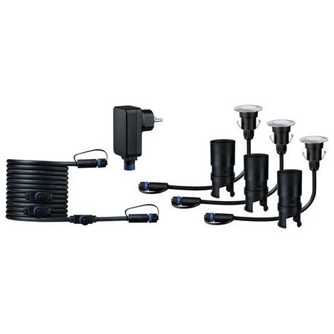 Paulmann Plug & Shine Floor Mini iluminación jardín plata