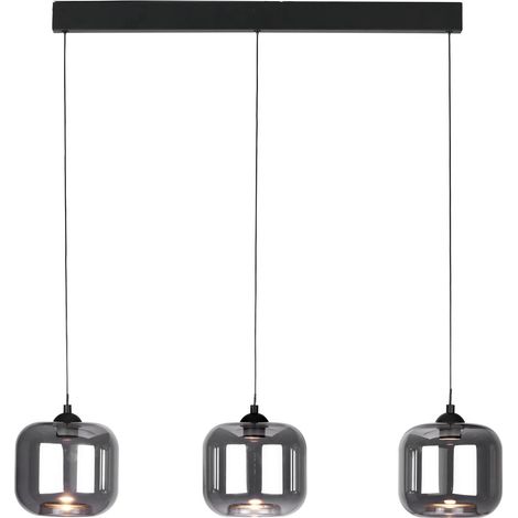 Dar Eileen Suspension LED Eileen à 3 barres lumineuses, noir mat (1/5)