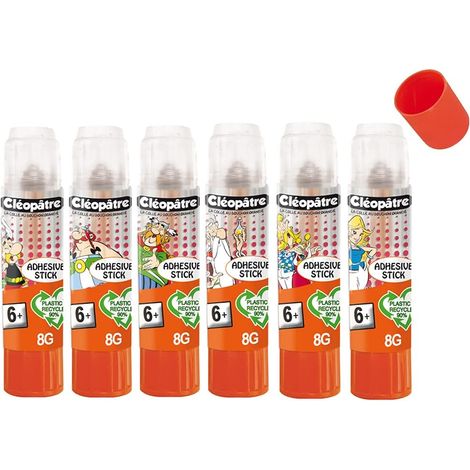 Boîte de 6 bâtons de colle Transparente Adhésive Stick Asterix en 8 g (1/5)