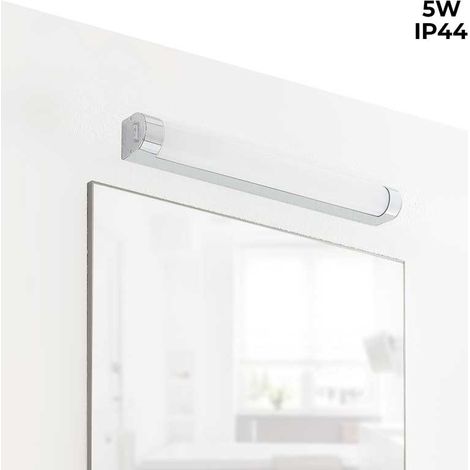 Barcelona Led – Applique LED salle de bain 5W – Blanc neutre 4000K – IP44 résistant à l'humidité – Design chromé 30 cm