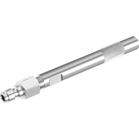 Boquilla de alta presión - Cabezal pulverizador - Limpieza de techos - Gran alcance de pulverización - Alcance de 9 metros - Plateado (1/5)