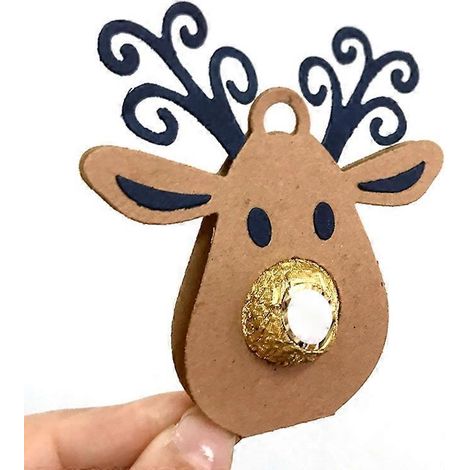 Weihnachtselch-Schokoladen-Metall-Stanzschablone DIY-Scrapbooking-Albumpapier