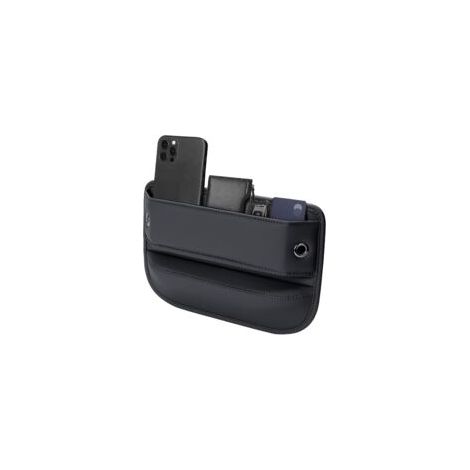 Combleur universel pour siège de voiture, organiseur en cuir de qualité supérieure, indispensable pour voiture, SUV, camion (noir, 1 paquet)