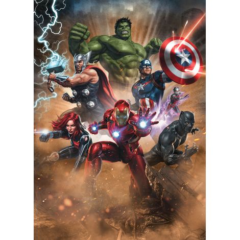 Papier peint panoramique enfant,moderne Avengers Superpuissance (1/5)
