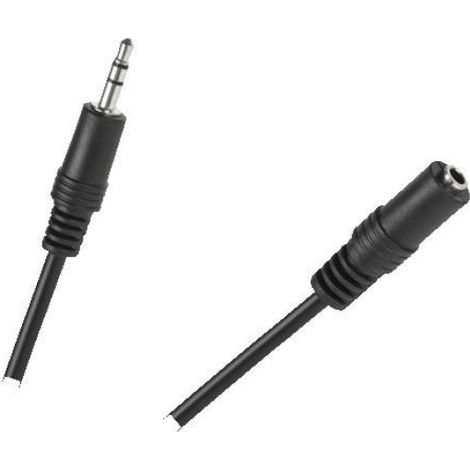 Rallonge Audio Jack 3,5 mm - Mâle vers Femelle - 3 m - Stéréo - Pour Casque Enceinte Hi-Fi Smartphone TV
