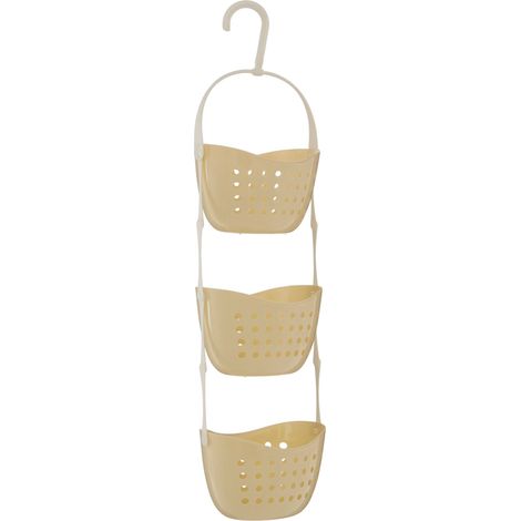 Premier Housewares 3 Tier Cream Shower Caddy (1/3)