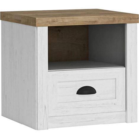 AX LIVING Nachttisch mit Schublade Palmano SN – 51 cm, Andersen Kiefer