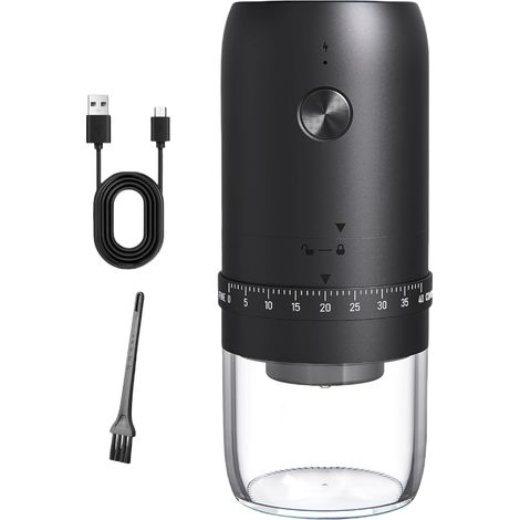 Petit moulin à café, moulin à expresso rechargeable pour moudre le café