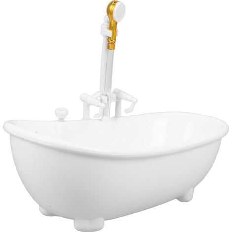 Gobelet Fantaisie pour Boissons Froides, Baignoire, 300ml, Plastique Blanc (1/5)