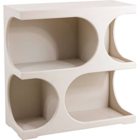 Bibliothèque en bois blanc peint Niklas (1/5)