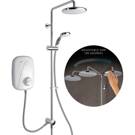 Mira Vigour T Dual Outlet Thermostatic Power Shower Diverter to Rainshower Head