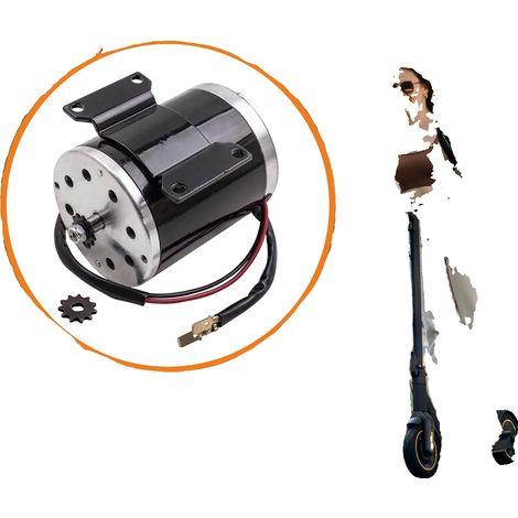 Moteur Électrique, Puissance 500W, Tension 24V, Vitesse à Vide 2800-3000 RPM, Vitesse Nominale 2500 RPM, Dimensions 22x16x15 cm (1/5)