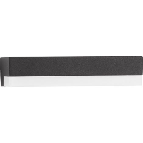 Merano Brooks Applique d'Extérieur Down Aluminium Anthracite, Frost Acrylique LED 6W 299Lm 3000K IP65