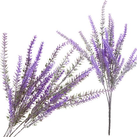CV32396 bouquet di lavanda, rametti di lavanda artificiale, 5 pezzi, fiori artificiali realistici (1/5)