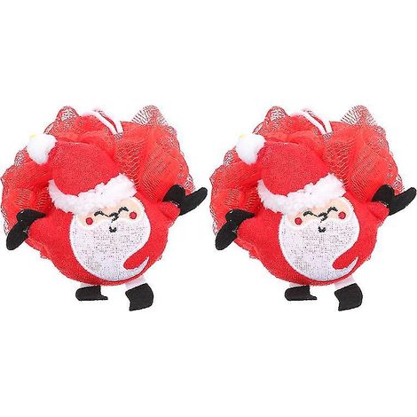 2 fleurs de bain Père Noël