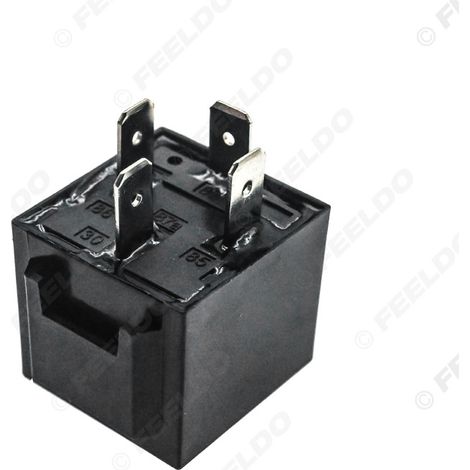 Relais automobile 12V 60A, grand relais à quatre broches, relais inverseur normalement ouvert et normalement fermé à 4 broches.