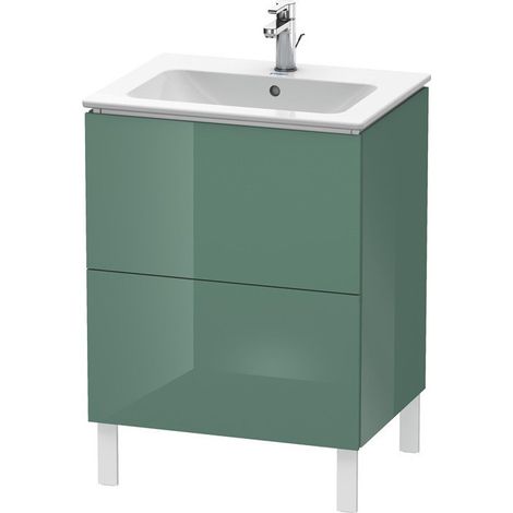 Meuble sous-vasque L-CUBE 620x481x704mm jade