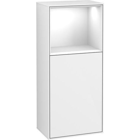 FINION armoire latérale 418x936x270 Ans li Reg gls blanc/gls blanc