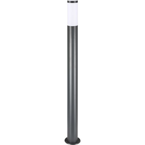 MONZANA® Außenleuchte Edelstahl 100cm IP44 Wetterfest E27 Außen Gartenleuchte Außenlampe Wegeleuchte Standleuchte Anthrazit