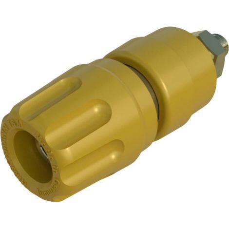 Borne de polarité Ø stylo (détails): 4 mm Hirschmann Test & Measurement PKI 10 A Au 930103703 jaune (1/2)