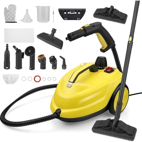 Nettoyeur Vapeur, 320°F Haute Température avec Réservoir 2L, Nettoyeur Vapeur Multisurface Main pour Sols, Rembourrage, Voiture et Maison (1/5)