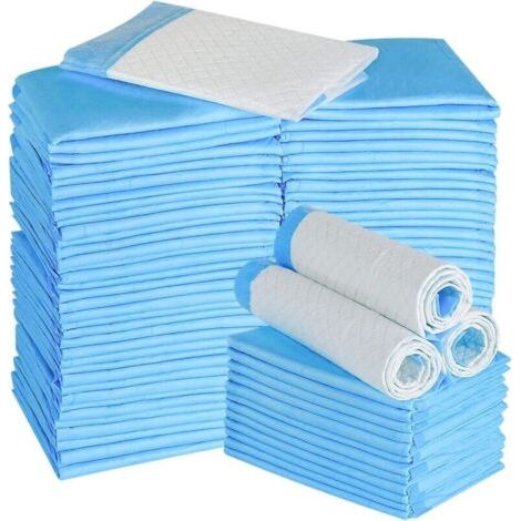 Lot de 100 Tapis Educateurs pour Chiens, 33 x 45 cm Couches Tapis de Dressage jetables pour Chiot,Super absorbants,Anti-odeurs,dolaso