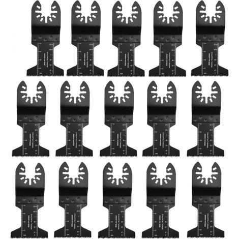 15er-Pack Universal-Oszillationssägeblätter, Zubehör für Multifunktions-Oszillationswerkzeuge, Universal-Sägeblatt mit Schnellverschluss, Sägeblatt-Zubehörset für Multifunktionswerkzeuge (1/5)