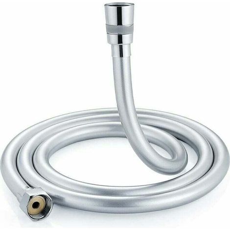 Flexible de douche 1,5 m Flexible de douche avec double protection contre la torsion et protection anti-torsion. Tuyau de douche flexible avec raccords en laiton, connexion universelle G1/2 (1/4)