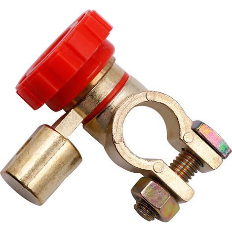 SIXRUN 12V Battery Quick Disconnect Switch, Anti-Leak, Universal Battery Terminal Link, Car Power Cut-Off Switch (1/5)