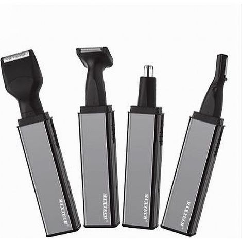 TRADE SHOP - Rasoio Rifinitore Trimmer Uomo 4x1 Per Peli Naso Orecchie Sopracciglia Rif-na009 - (1/3)